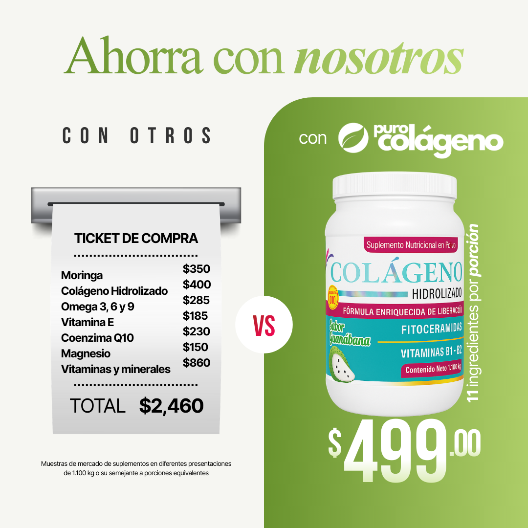 Colágeno Hidrolizado reforzado con Moringa • Guanabana 🍃 1.100kg