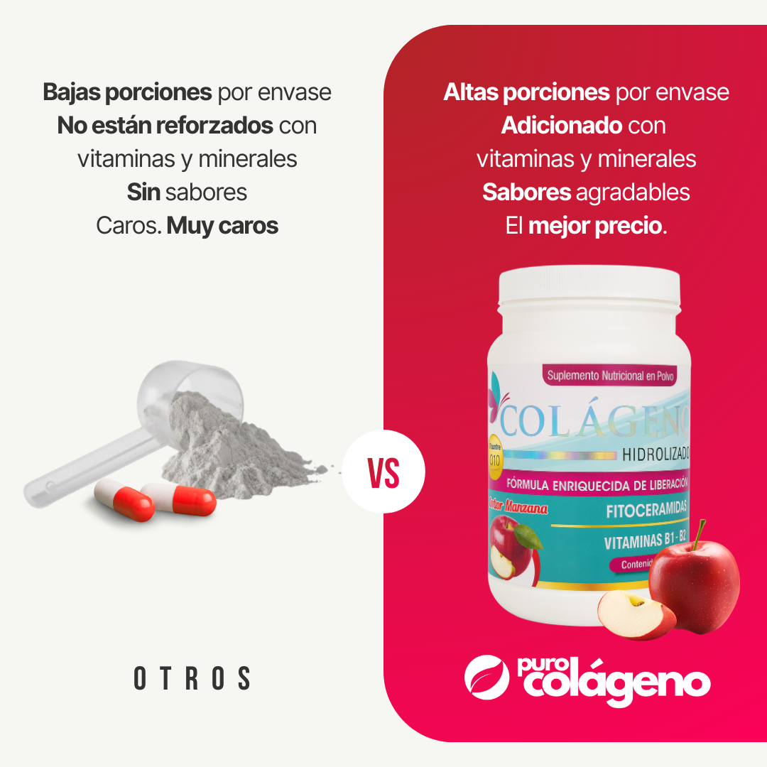 Colágeno Hidrolizado • Manzana 🍎 1.100kg