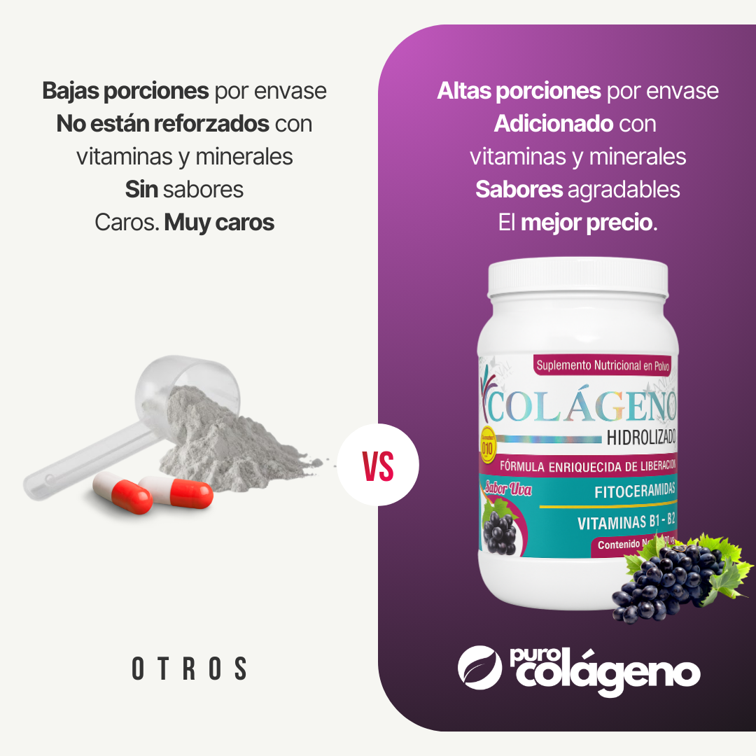 Colágeno Hidrolizado • Uva 🍇 1.100kg